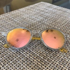 Rayban sunglasses Style 4237 pink/yellow tone. No scratches, hardy used